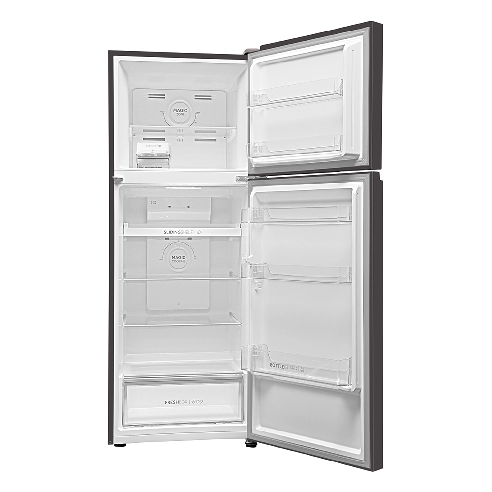 Haier Vogue Series 328L cream Pink  Glass  Finish Top Mount Frost Free 10 in 1 Convertible Refrigerator HRF-3783CPG-P